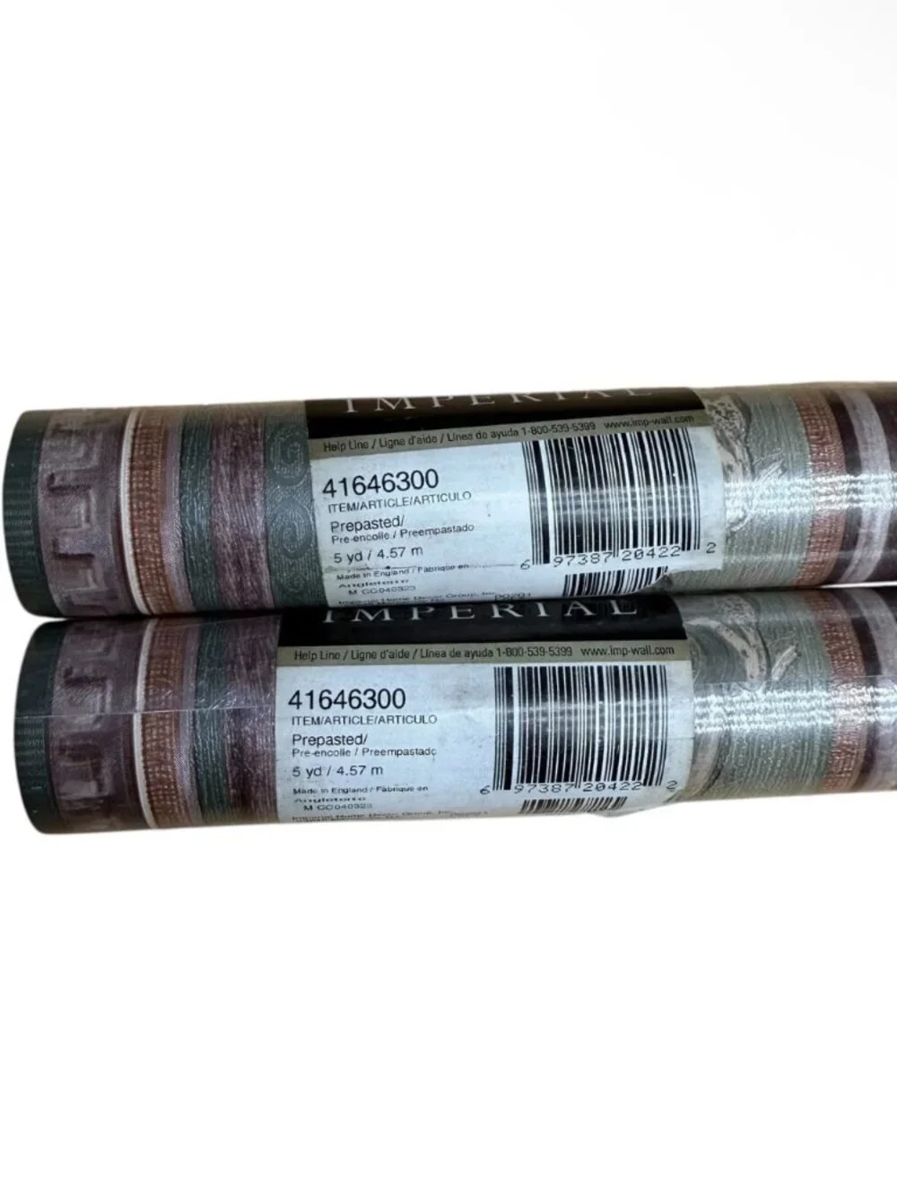 Imperial Vintage Wallpaper Border Leaf Molding Scroll Architecture 2 Rolls NEW